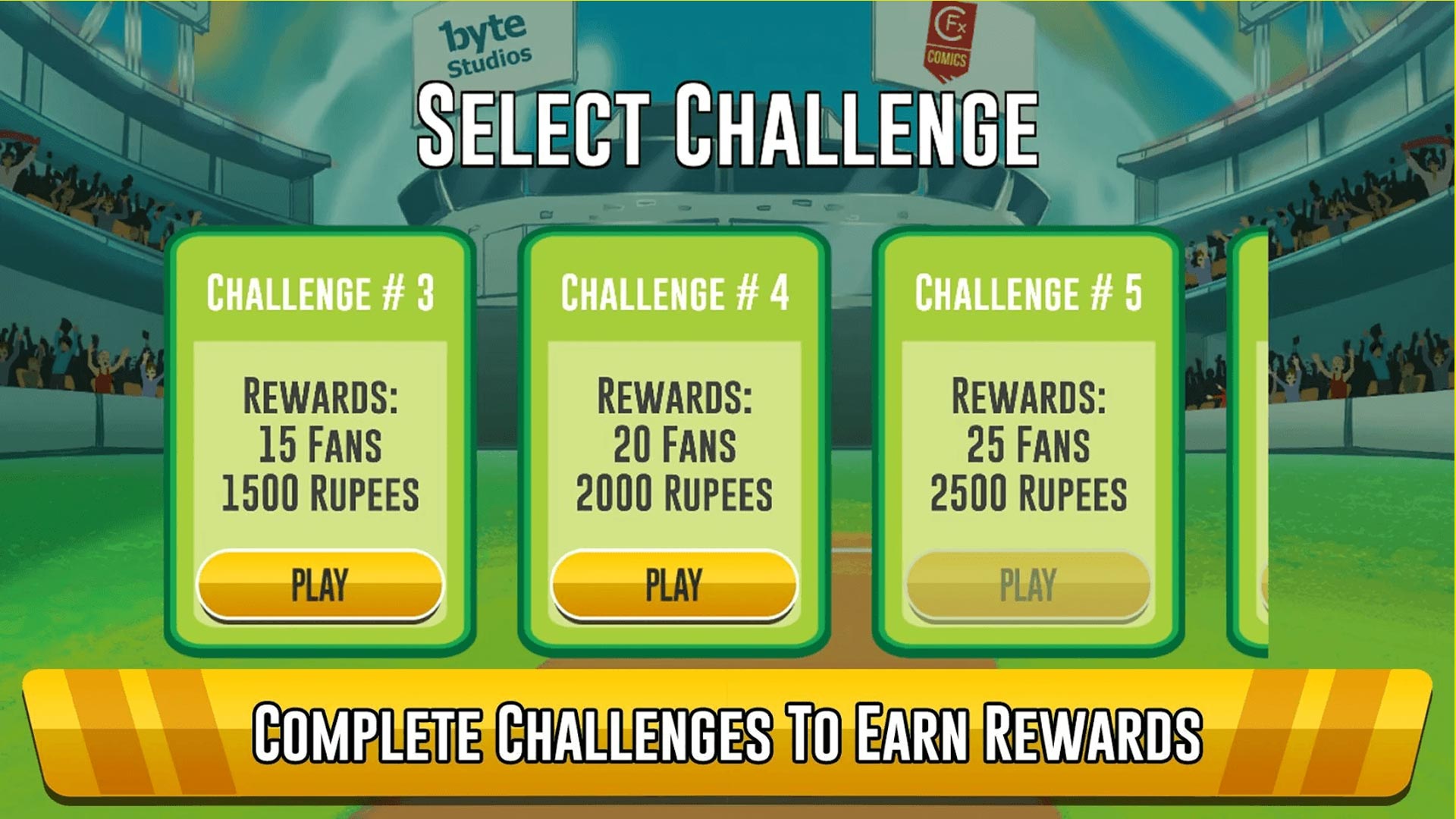 Complete Challanges to earn rewards