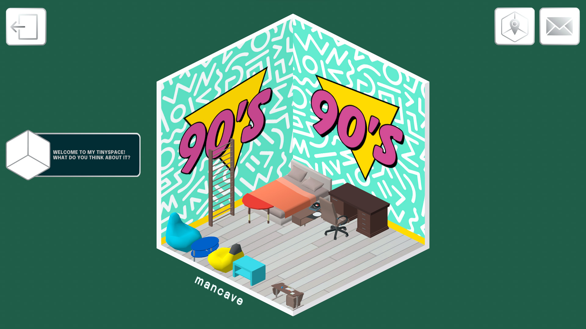 Online community interaction in tinySPACES